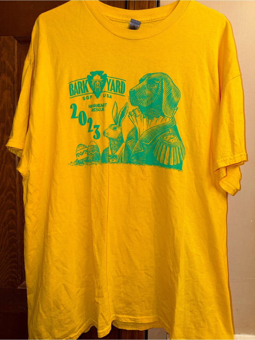 Gildan Yellow Crewneck T-Shirt with Tag